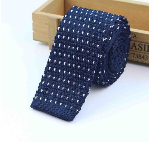 Men Knitted Knit Leisure Striped Ties Fashion Skinny Narrow Slim Neck Ties For Men Skinny Woven Designer Cravat