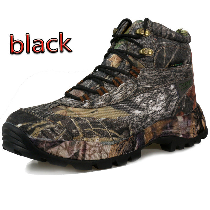 Camouflage outdoor combat boots